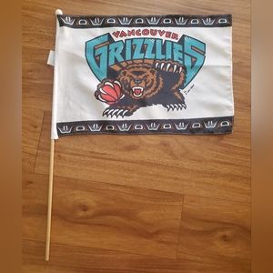 Vintage 1994 Vancouver Grizzlies NBA Flag